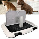 ペットトイレ ポール付き 犬 トイレ 犬用トイレ トイレトレーニング かわいい おしゃれ シンプル 猫 ペットケア しつけ 初心者 トイレ容器 枠付き 飛び散り防止(4)