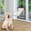 大型犬ロックペットドア 猫 超薄型 出入り口 犬猫 用 ドア ロック キャットドア 室内用 冷暖房対策 ABS フラップ付き ペットドア 耐候性犬ドア 大型犬ロ...
