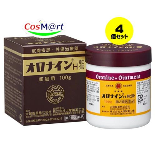 【定形外郵便にて発送】 【4個セット】 【第2類医薬品】オロナインH軟膏 100g 4987035085713-4