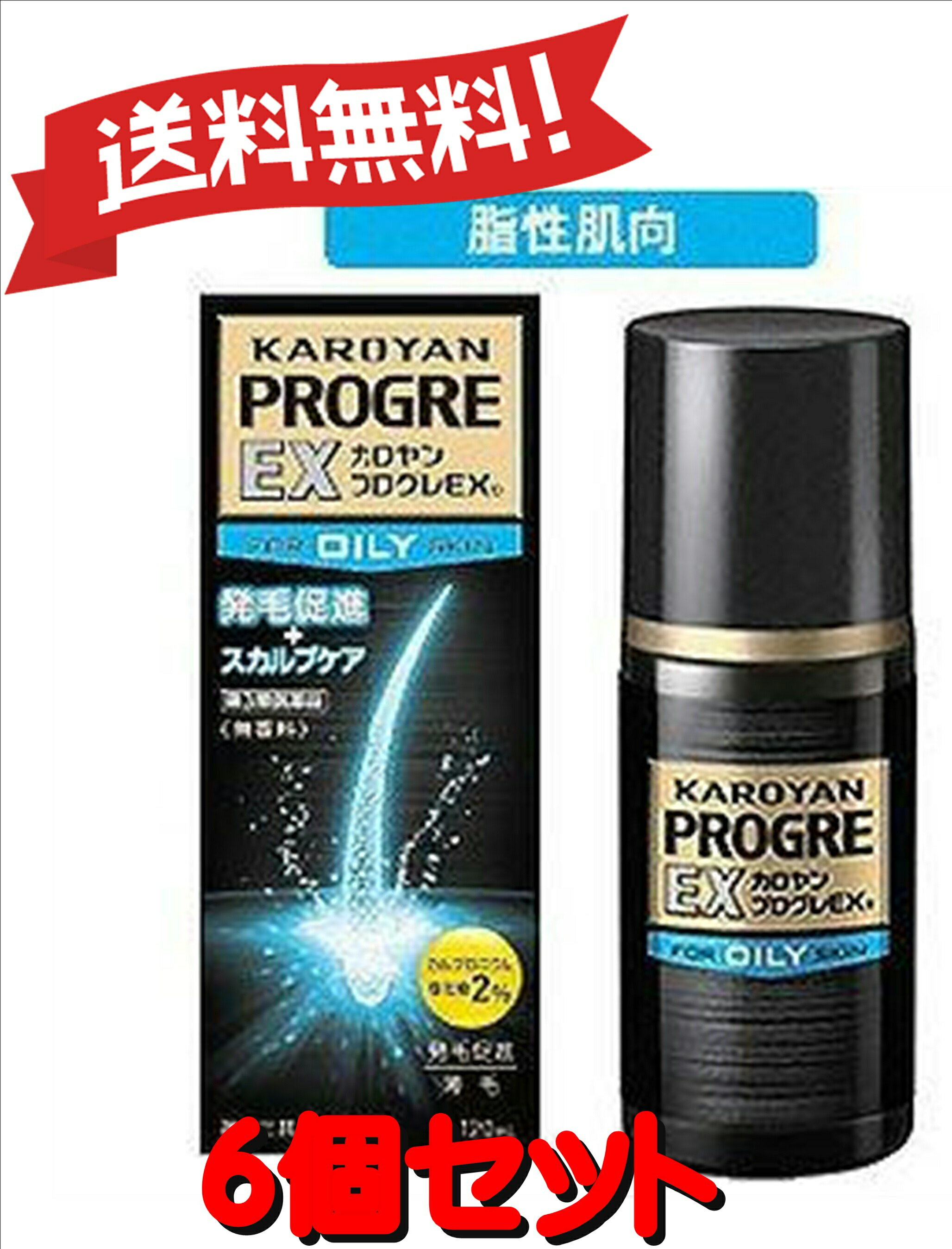 【送料無料 6個セット】【第3類医薬品】カロヤン プログレEX O 120mL 4987107616739-6