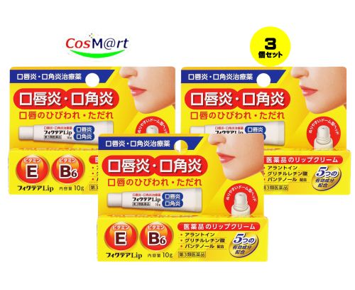    ジャパンメディック フィクテアLip 10g ※モアリップと同等の処方 くちびるのひびわれ、ただれなど、乾燥対策に (4956622110787-3)