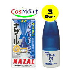 【3個セット】 【定形外郵便にて発送】 【第2類医薬品】ナザールGスプレー 30ml (4987316018805-3)