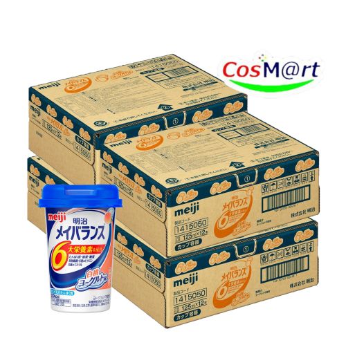 明治 メイバランス Mini 【白桃ヨーグルト味 125ml×12本×4ケース】 バランス栄養補助食品 介護 流動食 高カロリー食品 4902705004207-4