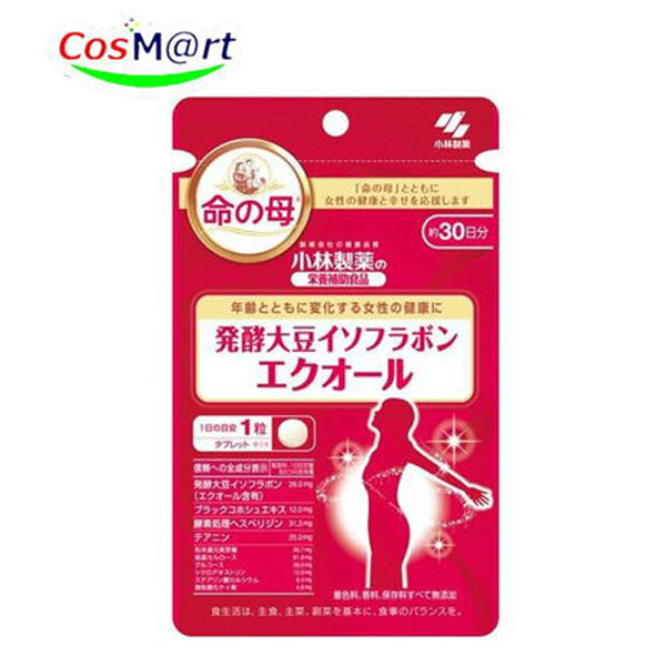 【小林製薬の栄養補助食品】発酵大豆イソフラボン エクオール30錠( 4987072039915)【ゆうパケットにて発送】