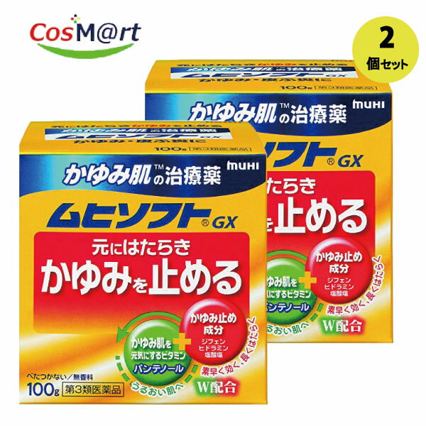 【2個セット】 【第3類医薬品】 【株式会社池田模範堂】ムヒソフトGX　100g(4987426002015-2）【定形外郵便にて発送】