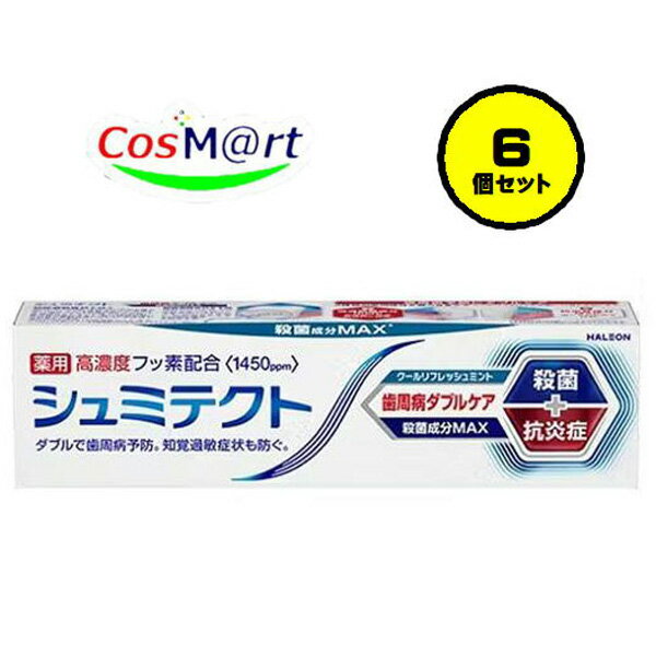 【6個セット】シュミテクト 歯周病ダブルケア クールリフレッシュミント90g（4987977000652-6）
