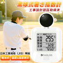 【改良版★新品 即納 】 黒球式 熱中症指数計 WBGT測定器 JIS適合 温度 湿度 輻射熱 屋外 アラーム wbgt計 測定器 指数計 携帯 アラート表示 携帯熱中症計 温度計 工場 現場 スポーツ 介護 学校 保育園 病院 熱中症指数モニタ 時計表示付き デジタル 学校 厚生労働省