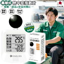 【最安値挑戦 パッケージなしで発送】 黒球式熱中症指数計 熱中アラーム 温湿度計 時計付き 気温・湿度・日射(輻射熱) 熱中症指数 WBGT バックライト 消音...