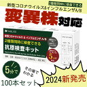 100本セット 変異株対応 オミクロンXBB BA.2 BA.5 対応 抗原検査キット コロナ検査キット インフルエンザ インフルエンザ 検査キット 抗原検査キット インフルエンザ 抗原検査キット コロナ検査キット 厚生労働省承認 日本製 5分間のテスト コロナ