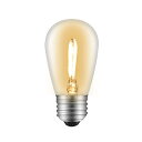 LEDクリア電球 フィラメント電球 エジソンランプ 消費電力1W 口金E26 色温度2700k 電球色 全光束150lm 15W形相当
