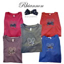 Rhiannon リーアノン レディース スモールラケットTシャツ ドットリボン BLT02 おしゃれ テニスウェア スポーツウェア