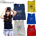 Rhiannon リーアノン レディース スモールラケットTシャツ BLT01 おしゃれ テニスウェア スポーツウェア