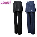 Loeuf ルフ 薄手スコート付きパンツ レディース テニスウェア 339PA 日本製