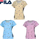 SALE 50%OFFフィラ FILA テニスウェア レディース ゲームシャツ VL2910 2024FW 特価 お買い得 セール 半額