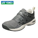 送料無料 YONEX ヨネックス パワークッションコンフォートワイドダイヤル5AC SHT-CWD5A 290 ブラックグレー オールコート 男女兼用 4Eワイ...