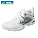 送料無料 YONEX ヨネックス パワークッションコンフォートワイドダイヤル5GCSHT-CWD5G 011 ホワイトオムニ・クレーコート 砂入り人工芝 男女兼...
