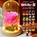 プリザーブドフラワー ガラスドーム ドライフラワー 本物の花 ローズ カーネーション フラワー おしゃれ 枯れない花 プレゼント ホワイトデー 母の日 敬老の日...