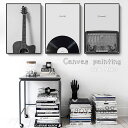 簡約 絵画 壁絵 パネル入り 壁掛け ディスク ギター ヴィンテージ カンバス Canvas painting 現代的 美術品