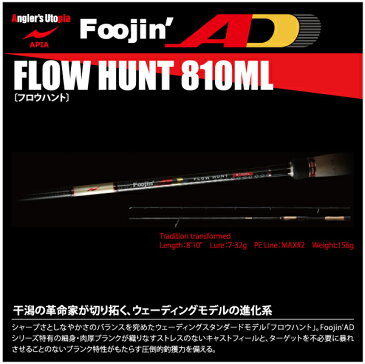 【ロッド】APIA　アピアFoojin'AD　風神ADFLOW HUNT 810MLフロウハント810ML