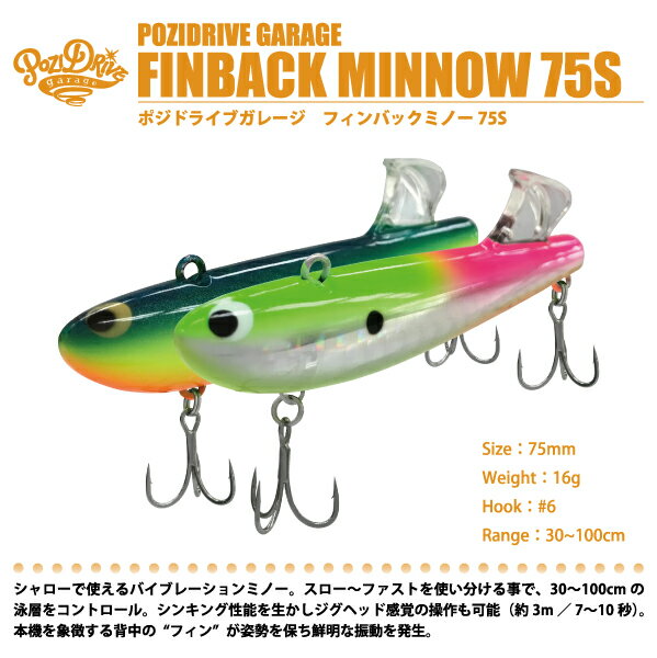 ڥ륢POZIDRIVEGARAGEݥɥ饤֥졼FINBACKMINNOW75SեХåߥΡ75SХ֥졼ߥΡ