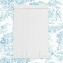 ウインドウカーテン　コットン　ドット刺繡　スカラップ　70×130cm
