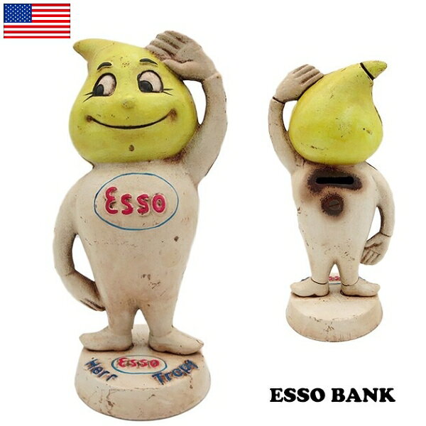エッソボーイ フィギュア ESSO BANK エッソ バンク 貯金箱 置物 オブジェ キャラクター アメリカン雑貨 インテリア雑貨 アンティーク調 ヴィンテージ ガレージ かっこいい 海外輸入品