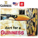 ブリキ看板 ギネス ビール メタルサイン DART FOR A GUINNESS アメリカン雑貨 サインプレート アメリカ雑貨 通販 インテリア ガレージ 西海岸 アンティーク おしゃれ お洒落 送料無料 ヴィンテージ ダイナー バー レトロ アメリカ製 ビールグッズ