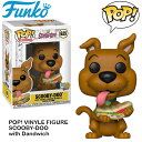 ファンコ pop スクービードゥー フィギュア FUNKO POP! ANIMATION VINYL FIGURE SCOOBY-DOO with SANDWICH アメリカン雑貨 アメリカ雑貨 アメトイ おもちゃ ファンコポップ スクービー・ドゥー グッズ 父の日 ギフト