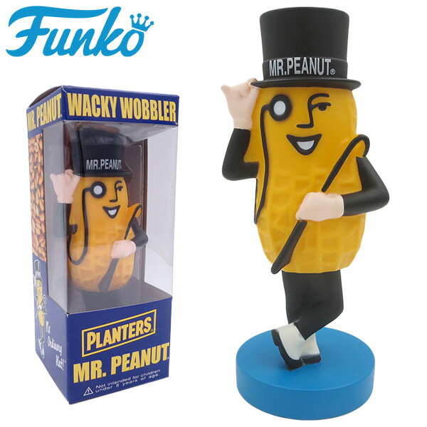 ミスター ピーナッツ ファンコ ボビングヘッド フィギュア Mr.PEANUT グッズ 首ふり人形 アメリカン雑貨 アメリカ雑貨 アメトイ funko ボビングドール ミスターピーナッツ