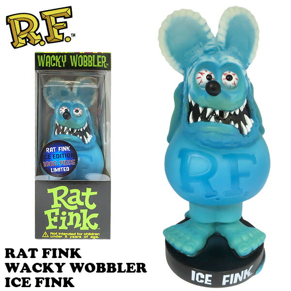 ファンコ ラットフィンク フィギュア ICE FINK ラットフィンク グッズ アメトイ ボビングヘッド 首振り人形 rat fink 特大 レア 大きい 車 アメリカ雑貨 アメリカン雑貨 funkoアメキャラ ネズ…