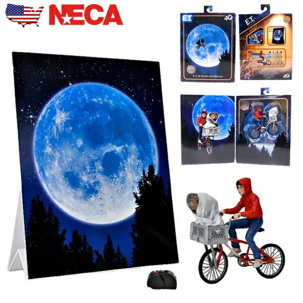 ネカ E.T. 7インチ アクションフィギュア E.T. & エリオット with バイク neca フィギュア アメトイ 映画 グッズ ムービー 人形 おもちゃ アメリカン雑貨 アメリカ雑貨 父の日 ギフト 送料無料