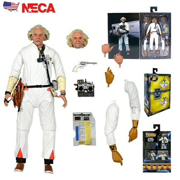 楽天アメリカ雑貨 ミニカー FUN FUNNYバックトゥザフューチャー フィギュア ドク ブラウン 1985 NECA 7inch アクションフィギュア デロリアン アメトイ 映画 グッズ SF映画 アメリカン雑貨 アメリカ雑貨 ネカ おもちゃ