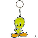 トゥイ―ティー キーホルダー A トゥイ―ティー グッズ ルーニーテューンズ ラバーキーチェーン トゥイティー tweety トゥイーティ キー リング ロードランナー コヨーテ キーホルダー キャラクター アニメ ワーナー アメリカン雑貨 ルーニー・チューンズ