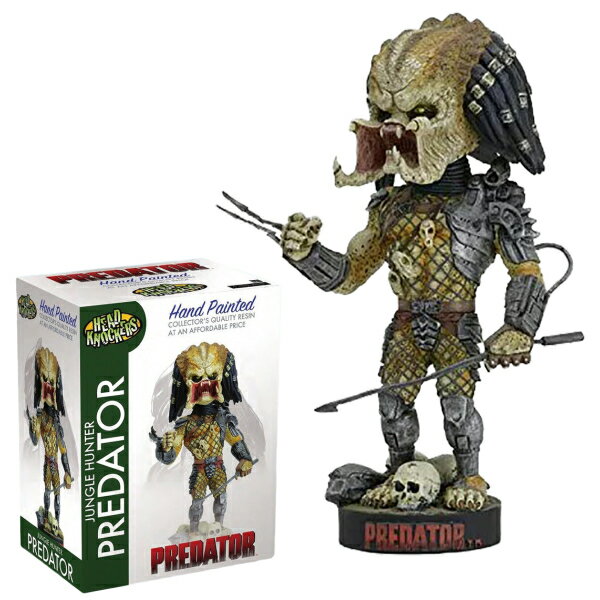 プレデター フィギュア ネカ NECA ヘッドノッカー PREDATOR 身長約22cm レジン製 リアル ボビングヘッド 映画 グッズ 首振り人形 アメトイ おもちゃ アメリカン雑貨 アメリカ雑貨 送料無料のサムネイル