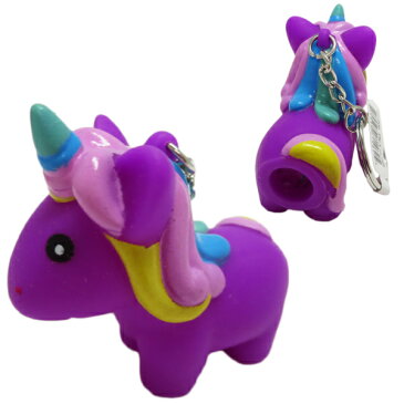 プープーユニコーンキーチェーン パープル　POO POO UNICORN KEY CHAIN スクイーズキーホルダー