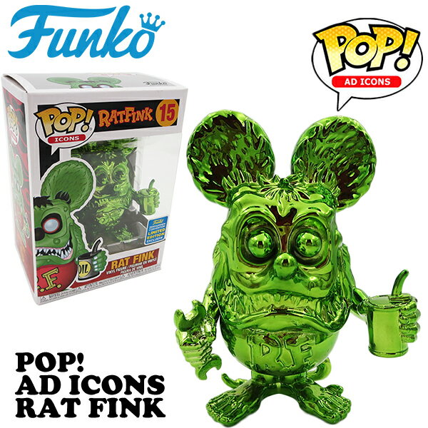 ファンコポップ ラットフィンク フィギュア ファンコ pop フィギュア メタリック グリーン 約H110mm 送料無料 Rat Fink 限定 人形 アメリカン雑貨 アメリカ雑貨 送料無料 funko pop rat fink