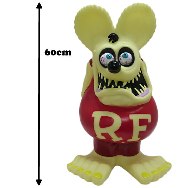 ラットフィンク 蓄光 フィギュア 貯金箱 特大 グローイングダーク ジャンボコインバンク フィギュア 大きい レア 巨大フィギュア 人形 rat fink アメキャラ エドロス フィギュア R/F 貯金箱 アメリカン雑貨 アメリカ雑貨 ラットフィンク グッズ 父の日 ギフト 送料無料