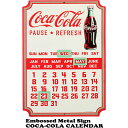 コカコーラ ブリキ看板 カレンダー サインプレート アメリカン 看板 COCA COLA CALENDAR インテリア メタルサイン アメリカン雑貨 アメリカ雑...