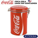 コカコーラ キャニスター 缶 丸型 コカコーラ グッズ コカ・コーラ雑貨 保存容器 密閉 保存缶 収納 コーヒー 紅茶 珈琲缶 茶葉 かわいい おしゃれ アメリカン雑貨 アメリカ雑貨 ダイナー キッチン用品 小物入れ ブリキ缶 蓋つき 防湿 密閉容器 茶筒 COCA COLA
