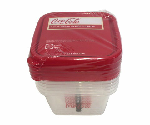 コカ・コーラ 保存容器6点セット 密閉容器 コンテナー コカコーラ グッズ ライセンス品 アメリカン雑貨 アメリカ雑貨 Coca Cola