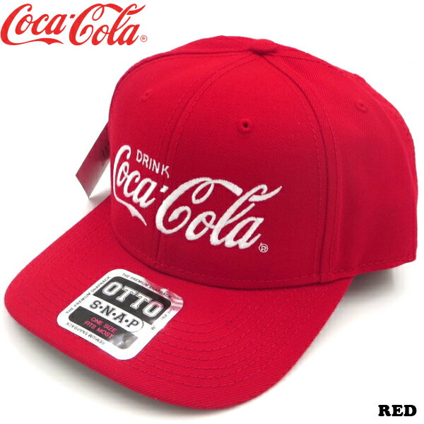 コカコーラ キャップ レッド 帽子 Coke x OTTO Wool Blend Twill Cap Red コカコーラ ツイルキャップ コカコーラ グッズ 雑貨 コカコーラグッズ アメリカン雑貨 アメリカ雑貨のサムネイル