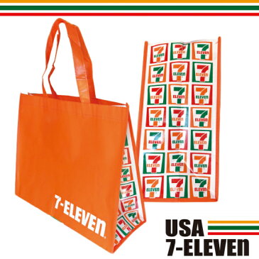 【7/30限定クーポン利用で100円OFF】【セブンイレブン ショッピングバッグ】USA 7-ELEVEN SHOPPING BAG トートバッグ エゴバック ショッピング アメカジ アメリカ雑貨 アメリカスーパーグッズ 企業グッズ 買い物バック