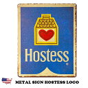 ホステス ブリキ看板 アメリカン雑貨 メタルサイン Hostess Logo アメリカ雑貨 サインプレート ガレージ 壁装飾 壁掛け レトロ アンティーク ヴィ...