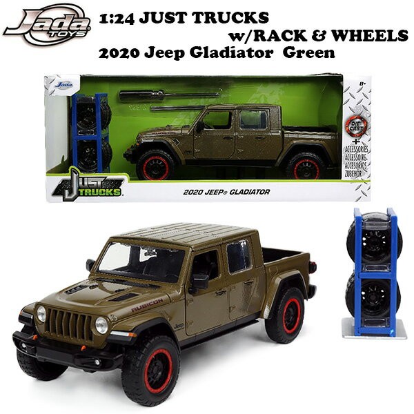 ߥ˥  ȥå 1/24 JADATOYS 1:24 JUST TRUCKS w/RACK & WHEELS 2020 Jeep...