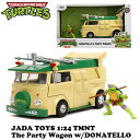 タートルズ ミニカー 1/24 ドナテロ フィギュア付 パーティーワゴン JADA TOYS TURTLES THE PARTY WAGON w/ DONATELLO 車 おもちゃ アメ車 グッズ キャラクター アメリカン雑貨 アメリカ雑貨 アメトイ 34529 ニンジャ