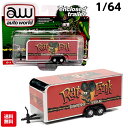 ラットフィンク ミニカー トレーラー 1/64 ミニカー クローズド トレーラー Auto World AWSP093 ラットフィンク グッズ ラット フィンク...