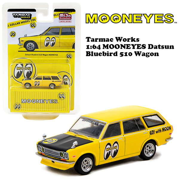 ムーンアイズ ミニカー 1/64 ダッサン 510 Tarmac Works 1:64 MOONEYES Datsun Bluebird 510 Wagon ダイキャスト ミニカー アメ車 旧車 車 おもちゃ アメリカン雑貨 アメリカ雑貨 ダイキャストカー 父の日 ギフト