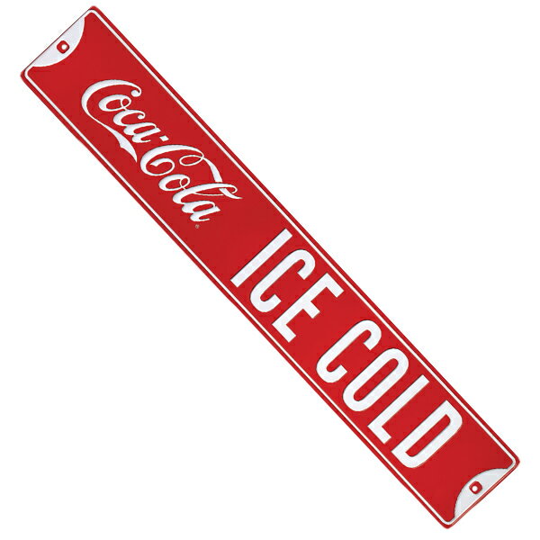 Coca Cola コカ・コーラ ブリキ看板 エンボス メタルサイン Coke Ice Cold St 看板 壁掛け コカコーラグッズ 壁装飾 インテリア雑貨 アメリカン雑貨 アメリカ雑貨 ガレージ