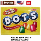 ブリキ看板 アメリカン トッツィロール アンティーク ブリキ看板だ アメリカン雑貨 エンボスメタルサイン DOTS BIG BOX VALUE サインプレート アメリカ雑貨 通販 インテリア ガレージ 西海岸 おしゃれ お洒落 送料無料 ヴィンテージ ダイナー バー レトロ