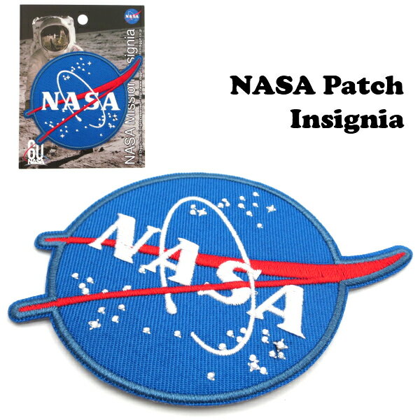 ワッペン NASA 刺繍 男の子 大人向け インサイニアロゴ【Insignia】サイズ:9.4cm  ...